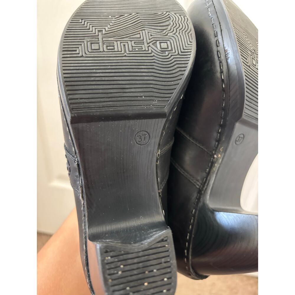 Dansko Black Leather Mules - Picture 9 of 11